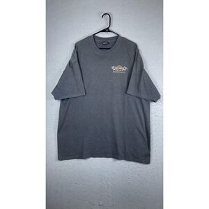 Harley-Davidson Shirt Mens 2XL Gray Motorsports Checkered Graphic Tee T-Shirt